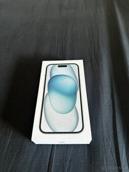 Predám nový, nerozbalený iPhone 15 128 GB – modrý