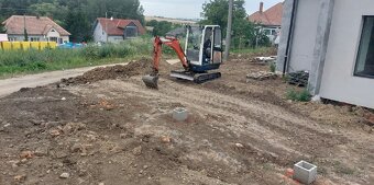 Zemné práce minibágrom