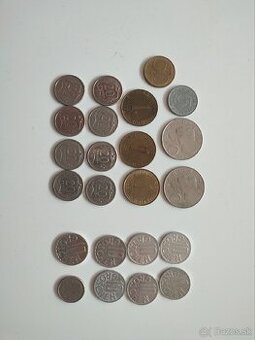 Zbierka Rakúskych mincí (Schilling, Groschen)
