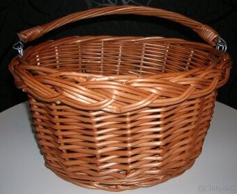 Prútený košík na detský bicykel - nový