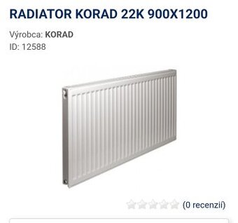 Predam radiator 90x120 22K