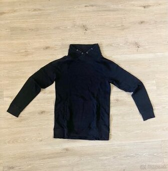 Čierna H&M mikina s golierom 90.roky