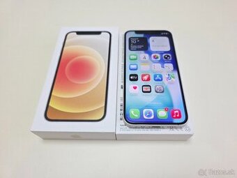 APPLE 12 MINI 64GB,WHITE .ZDRAVIE BATERKY 100%