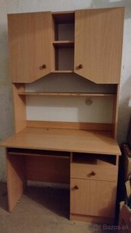 Písací stôl so skriňou + stolový počítač