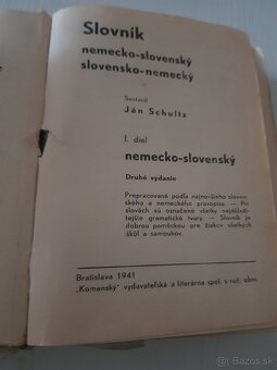Slovensko- nemecký slovník.