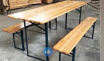 Predám pivný skladaci záhradný set 180X50X76,5 -