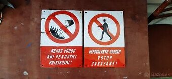 Smaltovane retro cedule-tabule