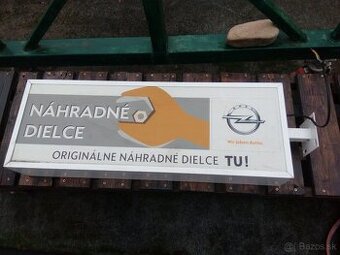 Reklamná tabula Opel.
