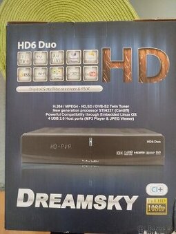 Linuxovy satelitný prijímač,2 × Slot ,1×modul