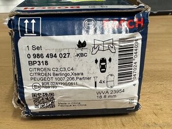 Brzdové platničky Bosch BP318
