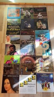 Starožitné retro gramofónové platne.