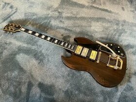 Elektrická gitara Gibson SG Custom Bigsby z roku 1975