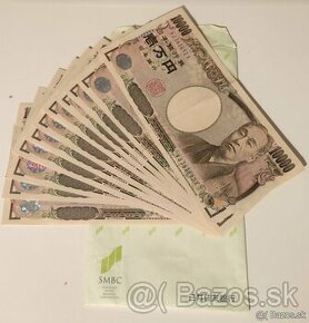 Japonské jeny 11x 10000¥