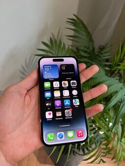 iPhone 14 PRO SPACE BLACK - PERFEKTNÝ STAV - KOMPLET