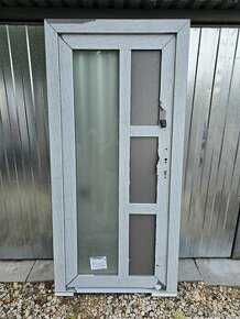 Nove plastove dvere 98x207cm Kömerling Dvojsklo siva/biela
