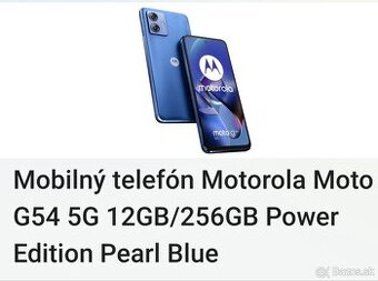 Motorola G54 5G 12/256 modrá