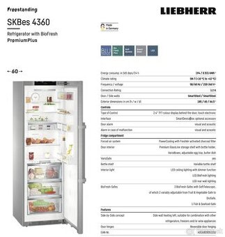 Predam chladnicku Liebherr SKBes 4360 s Biofresh zonou