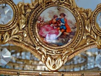 LUSTER - s krištálmi a romantický vzor