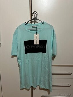 Pánske tričko Calvin Klein - tyrkysové - veľkosť L/XL
