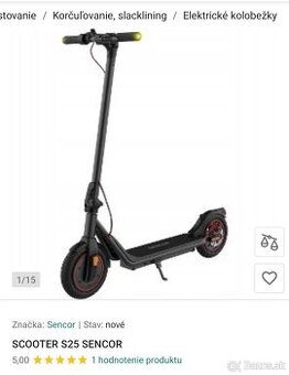 Elektrická kolobežka Sencor S25