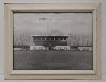 Obraz historická fotografia tribúna TJ Zemplín Vihorlat Mich