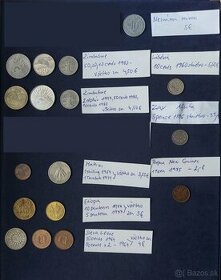 Zbierka mincí - rôzne svetové mince - Afrika a Ostrovy - 1