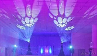 GOBO rotačné hlavy 120W - RGBW LED + prepravný kufrík.