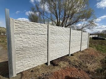 Betonovy plot vrátane montáže na kľúč len za 83€