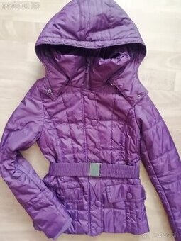 Fialova bunda vetrovka Kenvelo