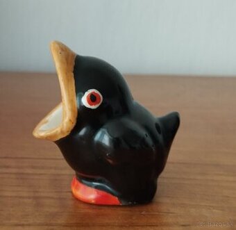 Starožitný keramický vtáčik