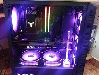 Herný PC– Ryzen 5 5500+RTX 3070 8GB OC+32GB RAM+1.5 TB+ARGB