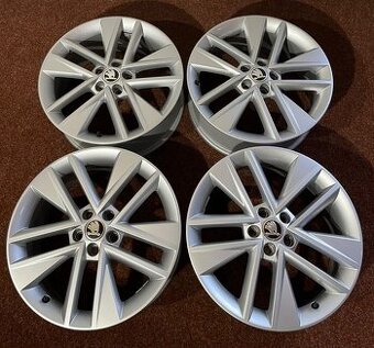 5x100 R17 originál Alu Škoda Fabia 3. , Rapid - TOP STAV