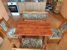 Jedálenský stôl, lavice, stoličky