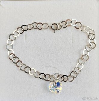 Swarovski strieborný náramok Ag 925