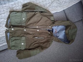 Tmavozelená bunda pre chlapca 92