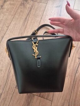 Nová luxusná kožená YSL LE 37 kabelka čierna crossbody