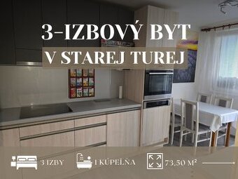 TOP PONUKA: Zariadený 3-izb. byt 73 m² po rekonštrukcii - 1