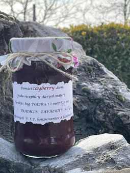 tayberry džem, malinový