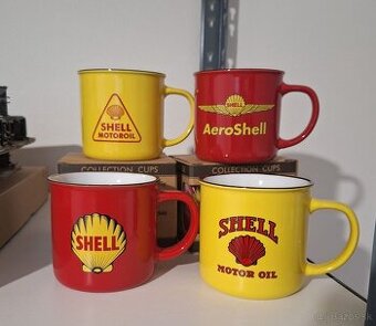 Hrnceky Shell keramicke historicka RETRO zbierka
