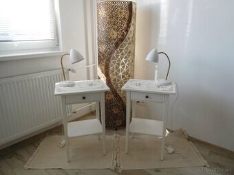 2x nočný stolík DREVENÉ,Lampa na zem,lampy nočné