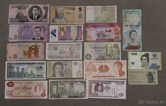 Unc bankovky 18 kusov mix