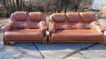 Kožená sedacia súprava 3+2