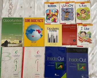 Anglické učebnice, cvičebnice a slovníky