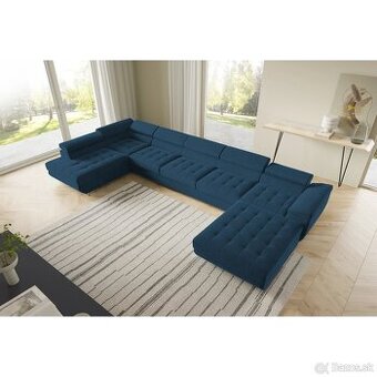 Rohová rozkladacia sedacia súprava BENJAMIN 275 U XL