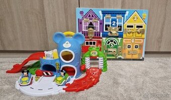 Disney Mickey parkovacia garáž + Melissa and Doug Latches