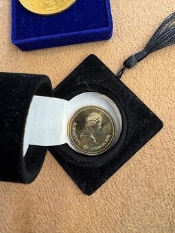 Predám zlatú pamätnú mincu 100 Dollars - Kanada 1976