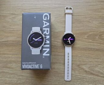 Garmin Vivoactive 6 Lunar Gold/Bone Band, ako nove, zaruka