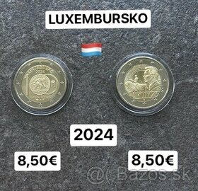 Euromince - pamätné dvojeurové mince Luxembursko - 1