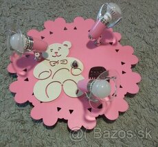 Krásny detský ružový luster Honey - 1