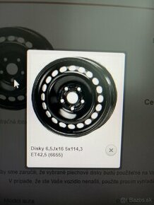 ocelove disky KFZ 16” Kia Sportage